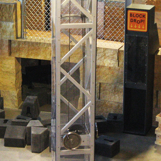 children's crane and quarry exhibit